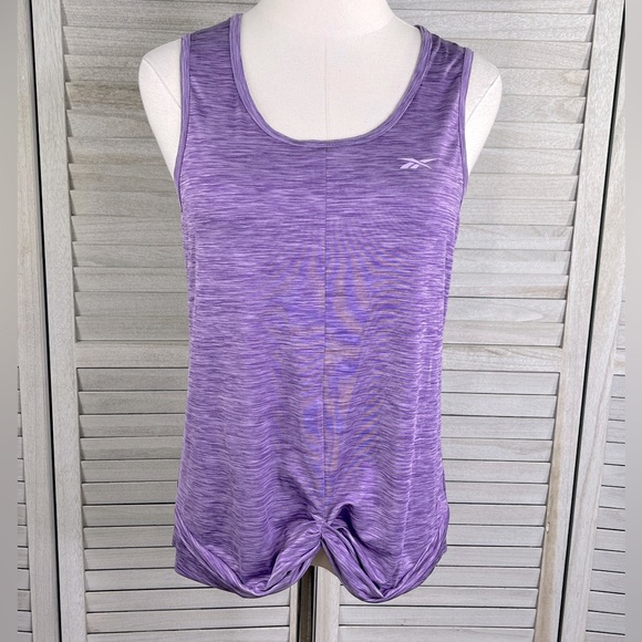 REEBOK Women's Activewear Tank Top Spacedye Purple-Medium - Picture 1 of 2